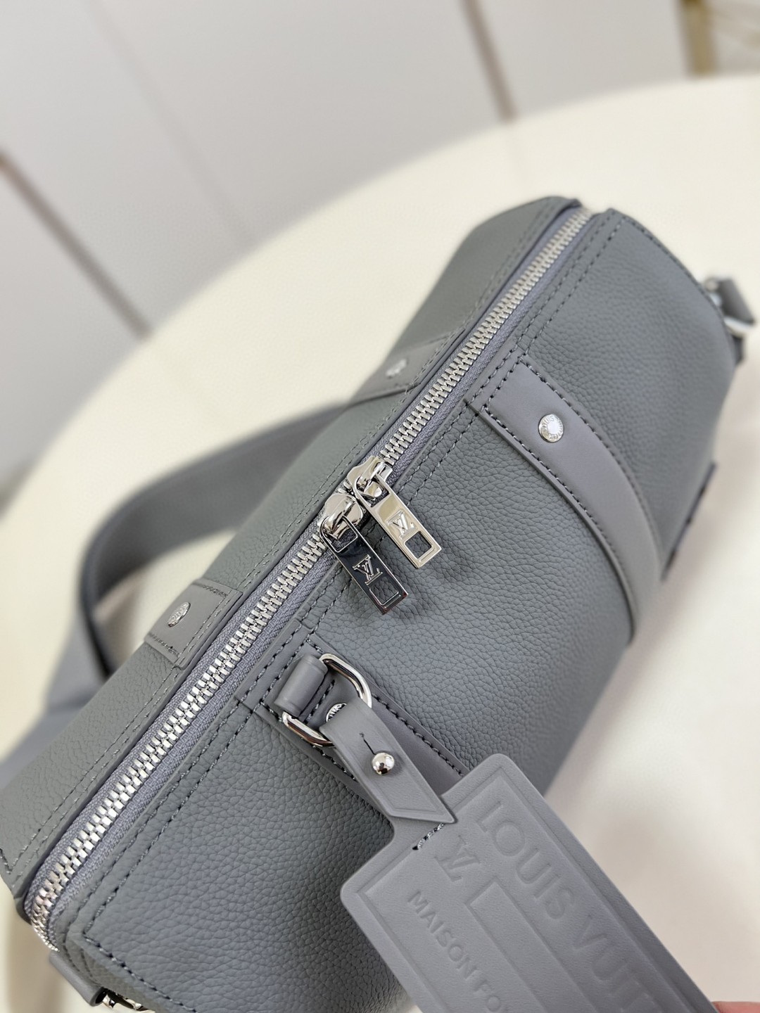 Louis Vuitton City Keepall Aerogram Grey For Men, Men’s Bags, Shoulder And Crossbody Bags 10.6in/27cm