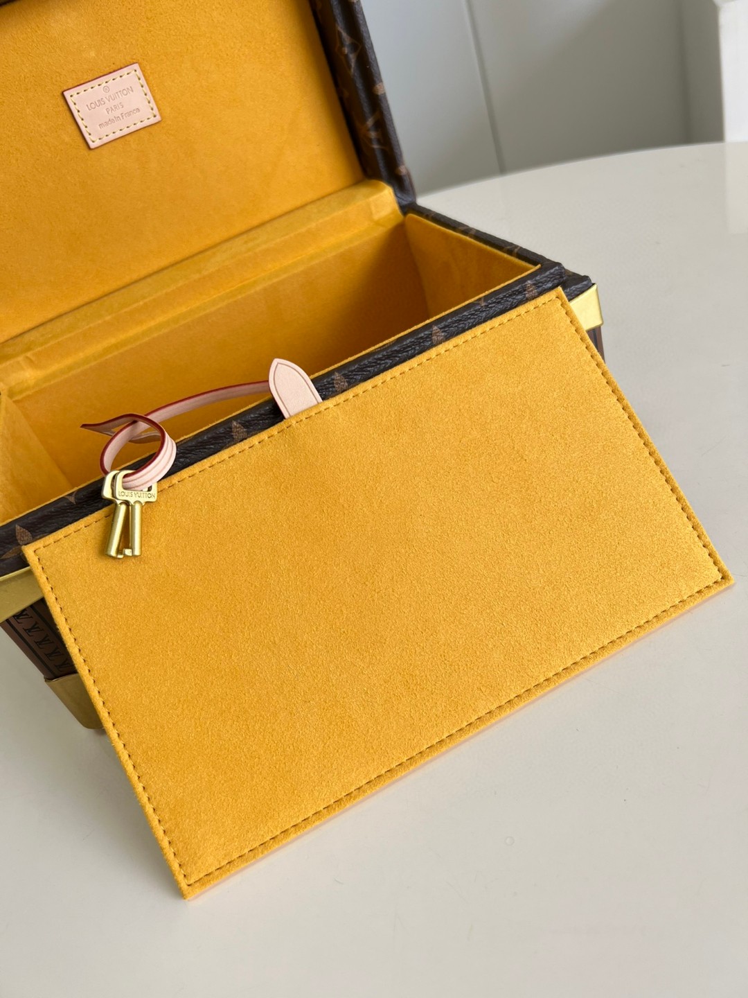 Louis Vuitton Coffret Tresor 24 For Brown/Yellow Women, Women’s Handbags, Shoulder Bags And Crossbody Bags 9.4in/24cm LV 