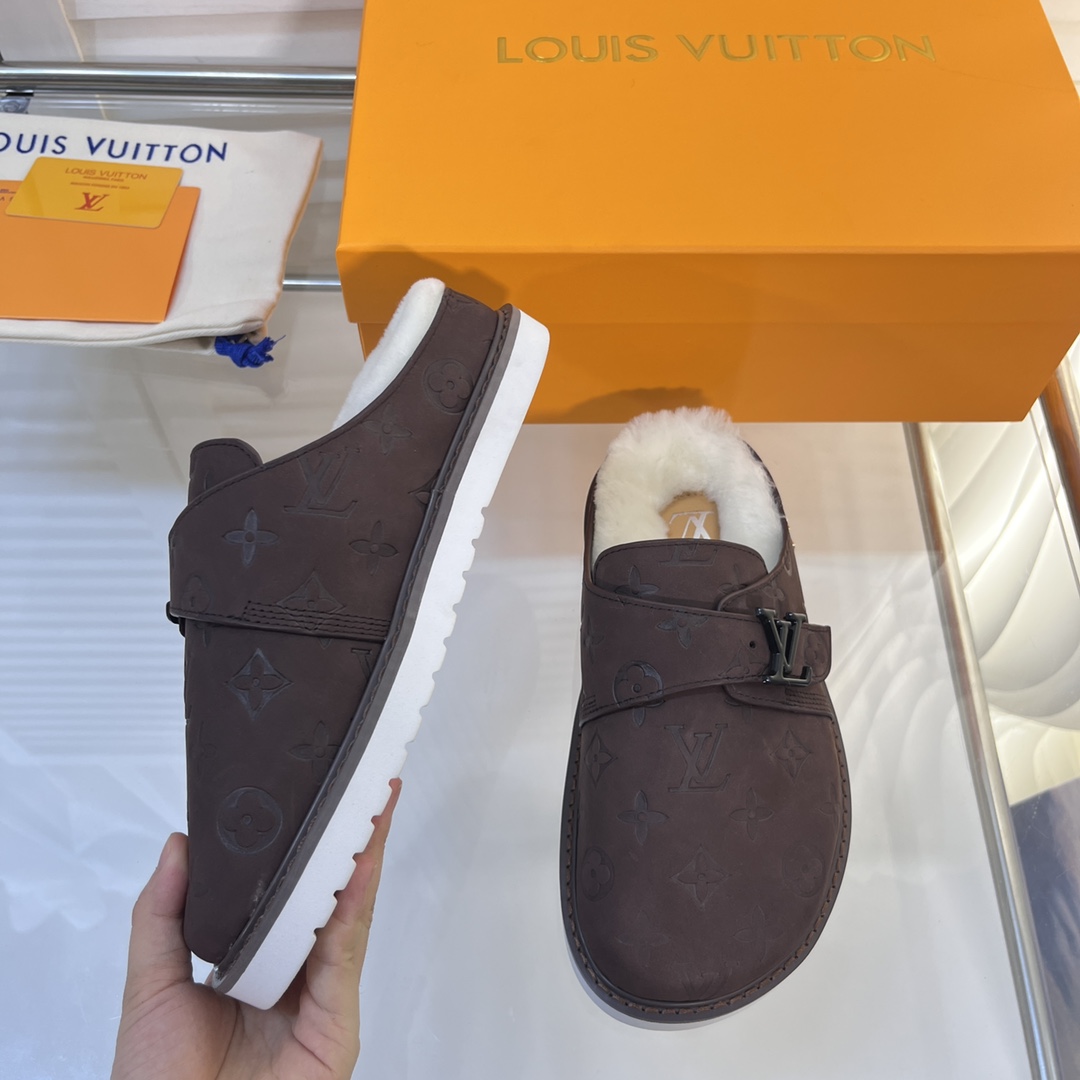 Louis Vuitton Cosy Flat Comfort Clog LV Black For Women – ougold