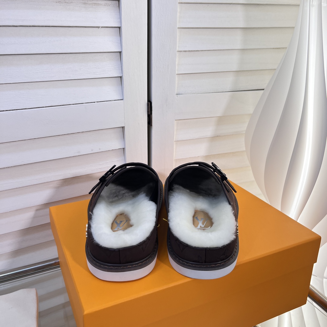 Louis Vuitton Cosy Flat Comfort Clog LV Black For Women – ougold