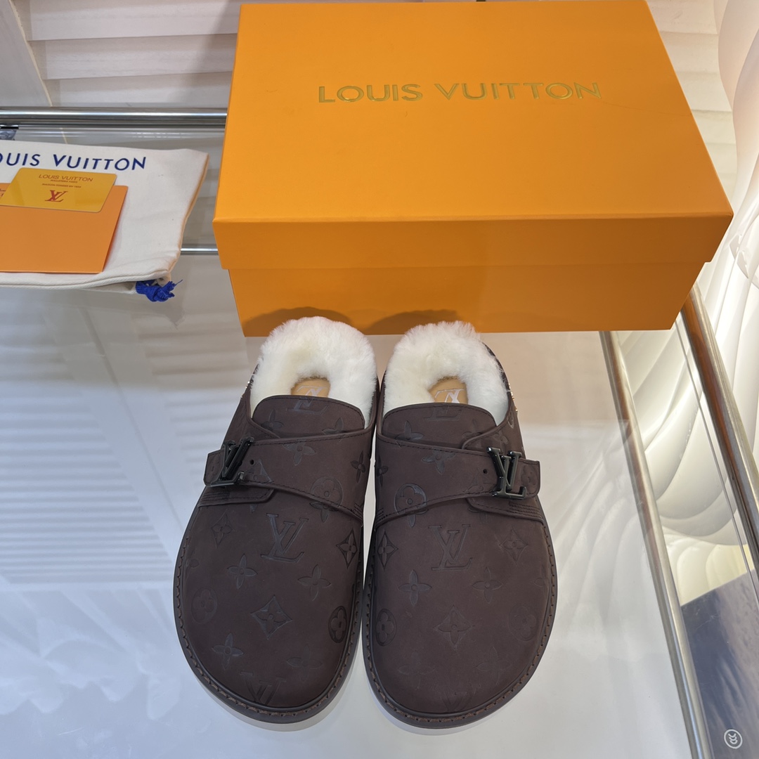 Louis Vuitton Cosy Flat Comfort Clog LV Black For Women – ougold