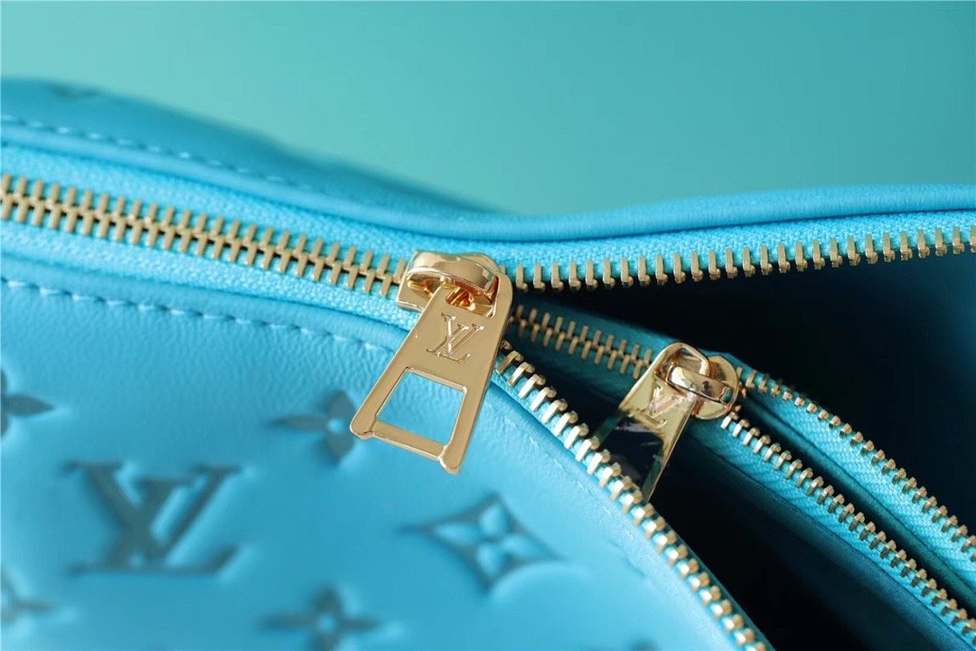 Louis Vuitton Coussin PM Monogram Blue For Women, Women’s Bags, Shoulder And Crossbody Bags 10.2in/26cm LV 