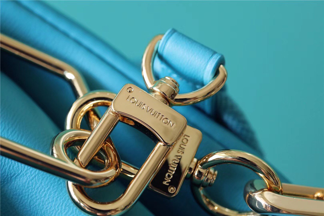 Louis Vuitton Coussin PM Monogram Blue For Women, Women’s Bags, Shoulder And Crossbody Bags 10.2in/26cm LV 