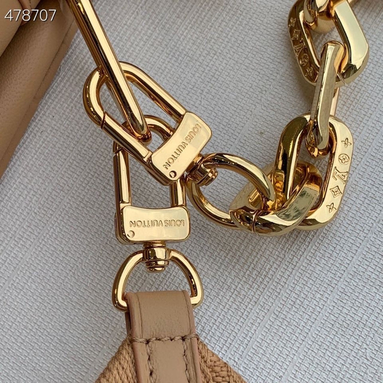 Louis Vuitton Coussin PM Monogram Embossed Puffy Cream For Women, Women’s Handbags, Shoulder And Crossbody Bags 10.2in/26cm LV