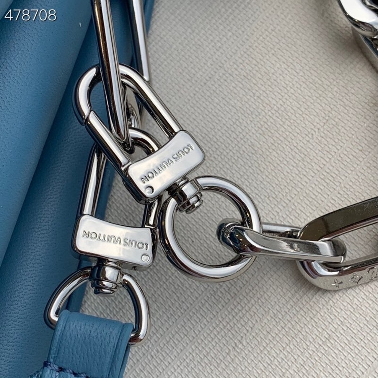 Louis Vuitton Coussin PM Monogram Embossed Puffy Light Blue For Women, Women’s Handbags, Shoulder And Crossbody Bags 10.2in/26cm LV
