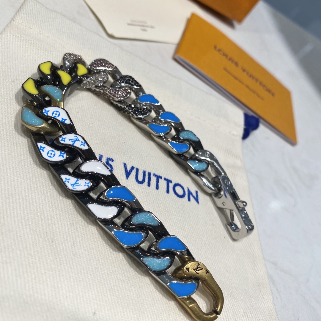 Louis Vuitton Cuban Chain Bracelet Multicolor For Women