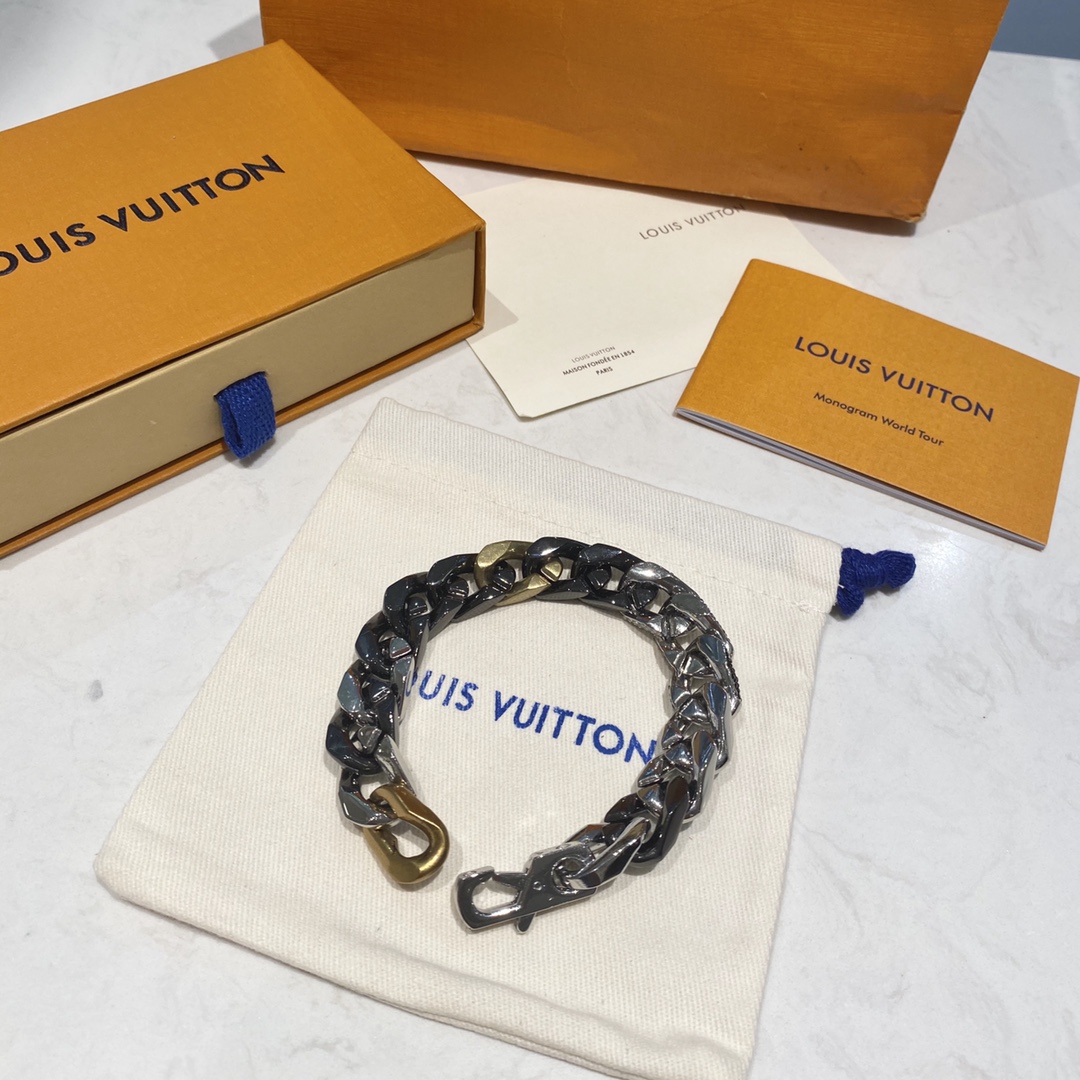 Louis Vuitton Cuban Chain Bracelet Multicolor For Women