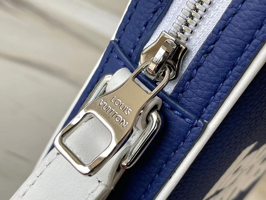 Louis Vuitton Danube PPM Bag Vintage Monogram Blue By Virgil Abloh For Men, Men’s Bags, Shoulder And Crossbody Bags 6.7in/17cm