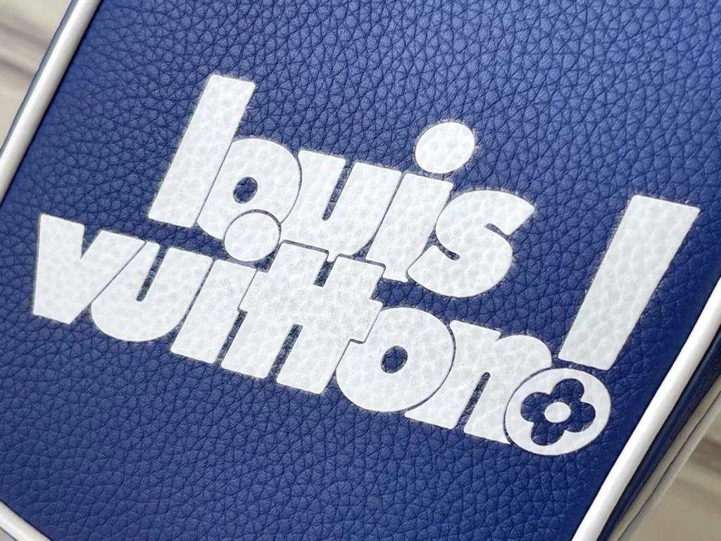 Louis Vuitton Danube PPM Bag Vintage Monogram Blue By Virgil Abloh For Men, Men’s Bags, Shoulder And Crossbody Bags 6.7in/17cm