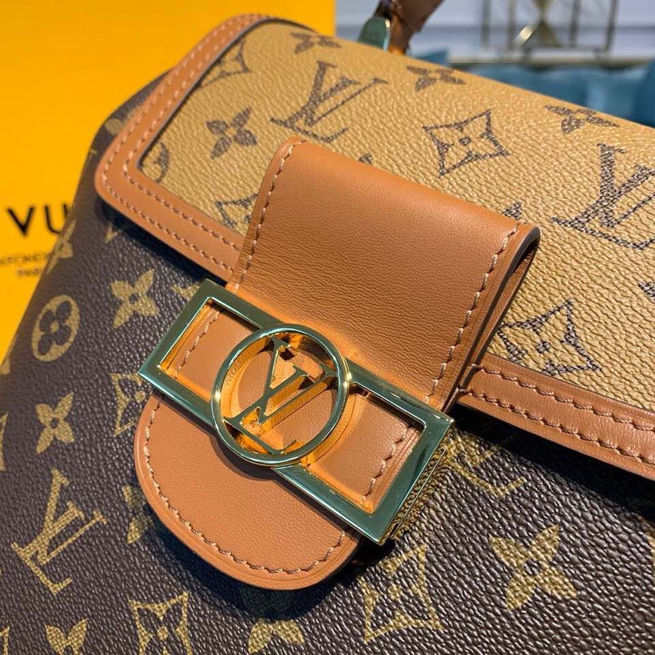 Louis Vuitton Dauphine Backpack PM Monogram and Monogram Reverse Canvas By Nicolas Ghesquiere For Spring-Summer, Women’s Bags 20cm