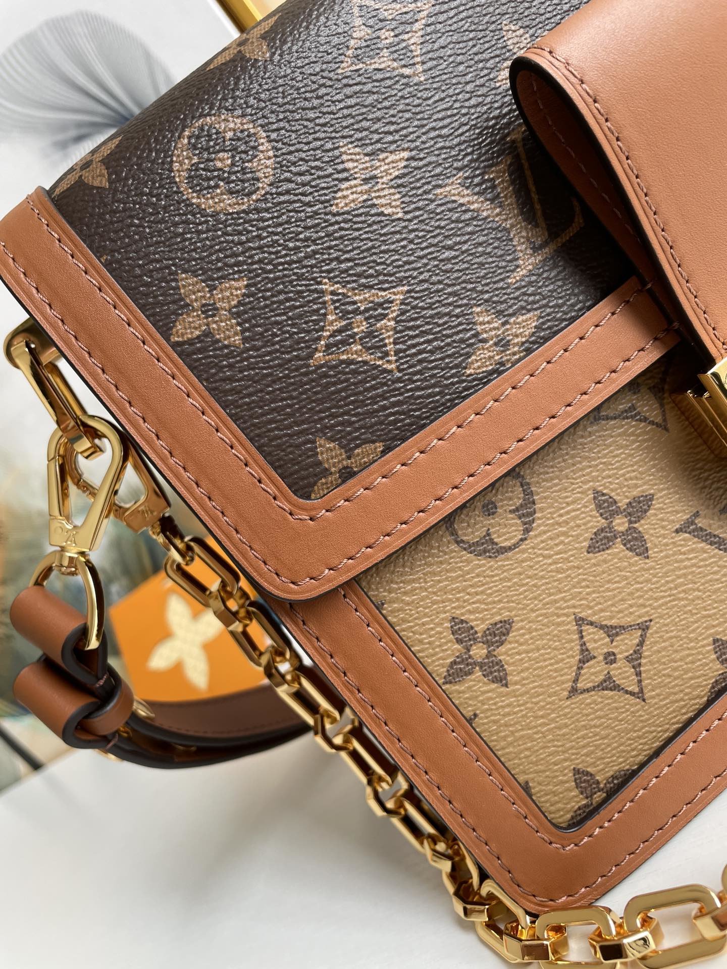 Louis Vuitton Dauphine MM Monogram And Monogram Reverse Canvas By Nicolas Ghesquière For The Cruise Collection, Women’s Handbags, Shoulder Bags 25cm