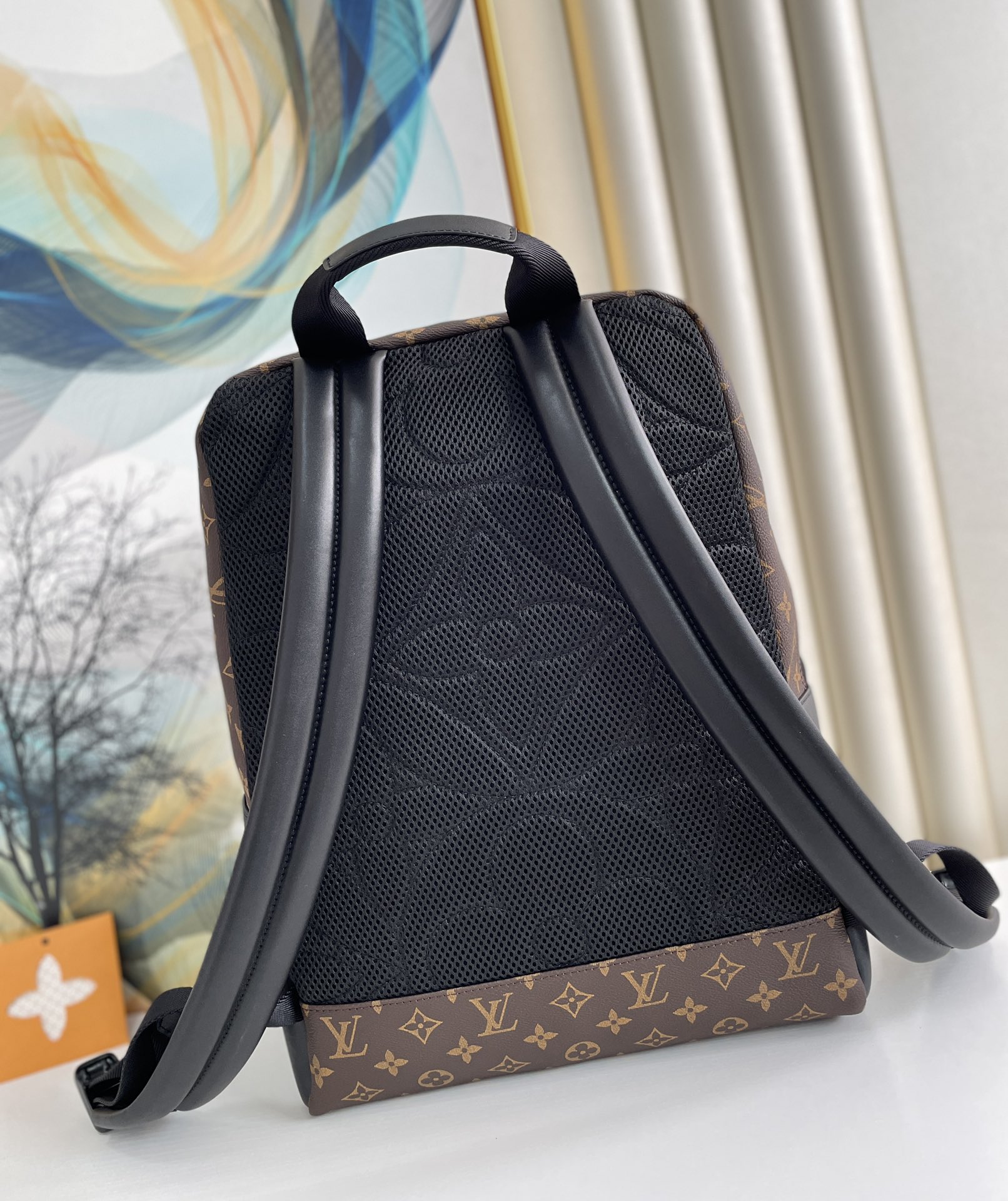 Louis Vuitton Dean Backpack Monogram Macassar Canvas For Men, Men’s Bags 42cm