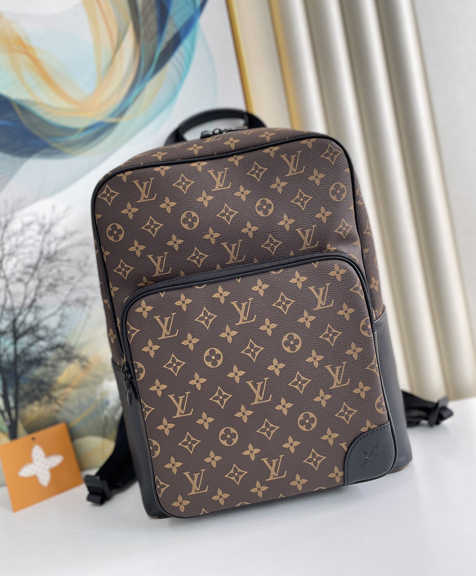 Louis Vuitton Dean Backpack Monogram Macassar Canvas For Men, Men’s Bags 42cm
