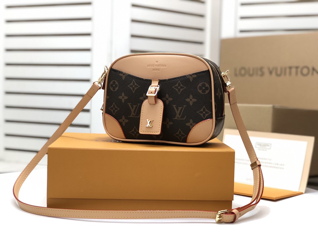 Louis Vuitton Deauville Mini Monogram Canvas By Nicolas Ghesquiere For Women, Women’s Handbags, Shoulder And Crossbody Bags 8.3in/22cm