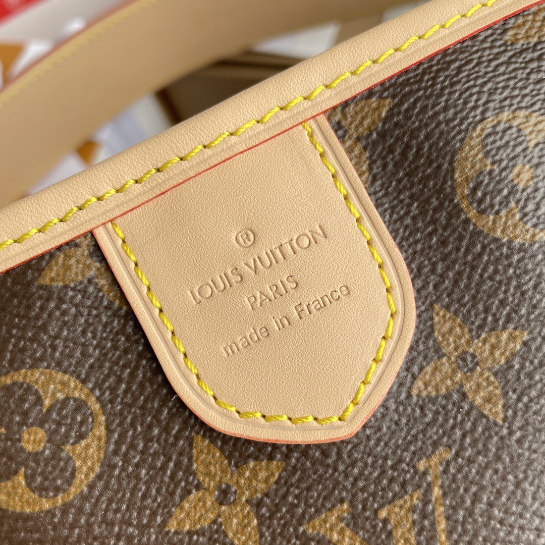Louis Vuitton Delightful PM Monogram Canvas Natural For Women, Women’s Handbags, Shoulder Bags 33cm