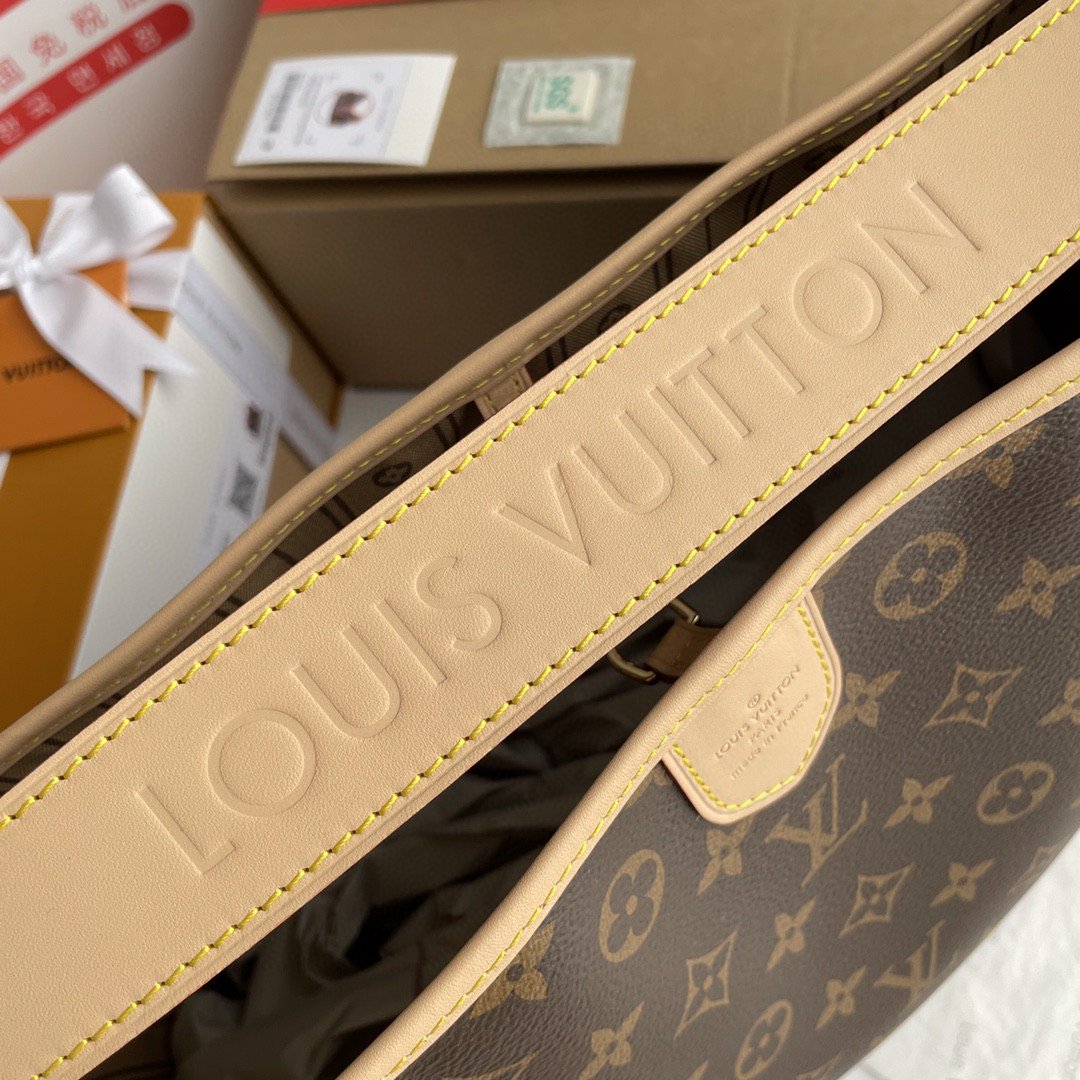 Louis Vuitton Delightful PM Monogram Canvas Natural For Women, Women’s Handbags, Shoulder Bags 33cm