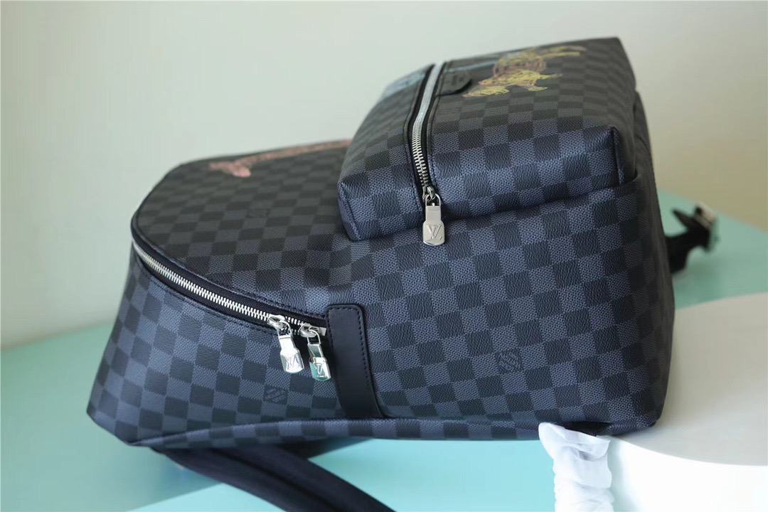 Louis Vuitton Discovery Backpack Damier Graphite Canvas For Men, Men’s Bags 40cm