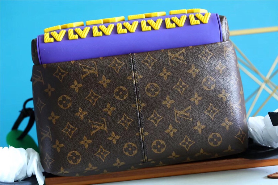 Louis Vuitton Discovery Backpack Monogram Canvas With LV Rubber Signature Appliqué For Fall, Men’s Bags 40cm