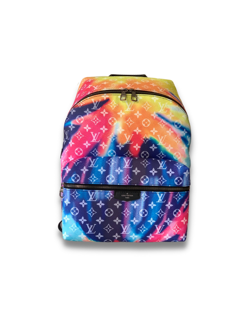 Louis Vuitton Discovery Backpack Monogram Sunset Canvas Blue By Virgil Abloh For Women 15.7in/40cm