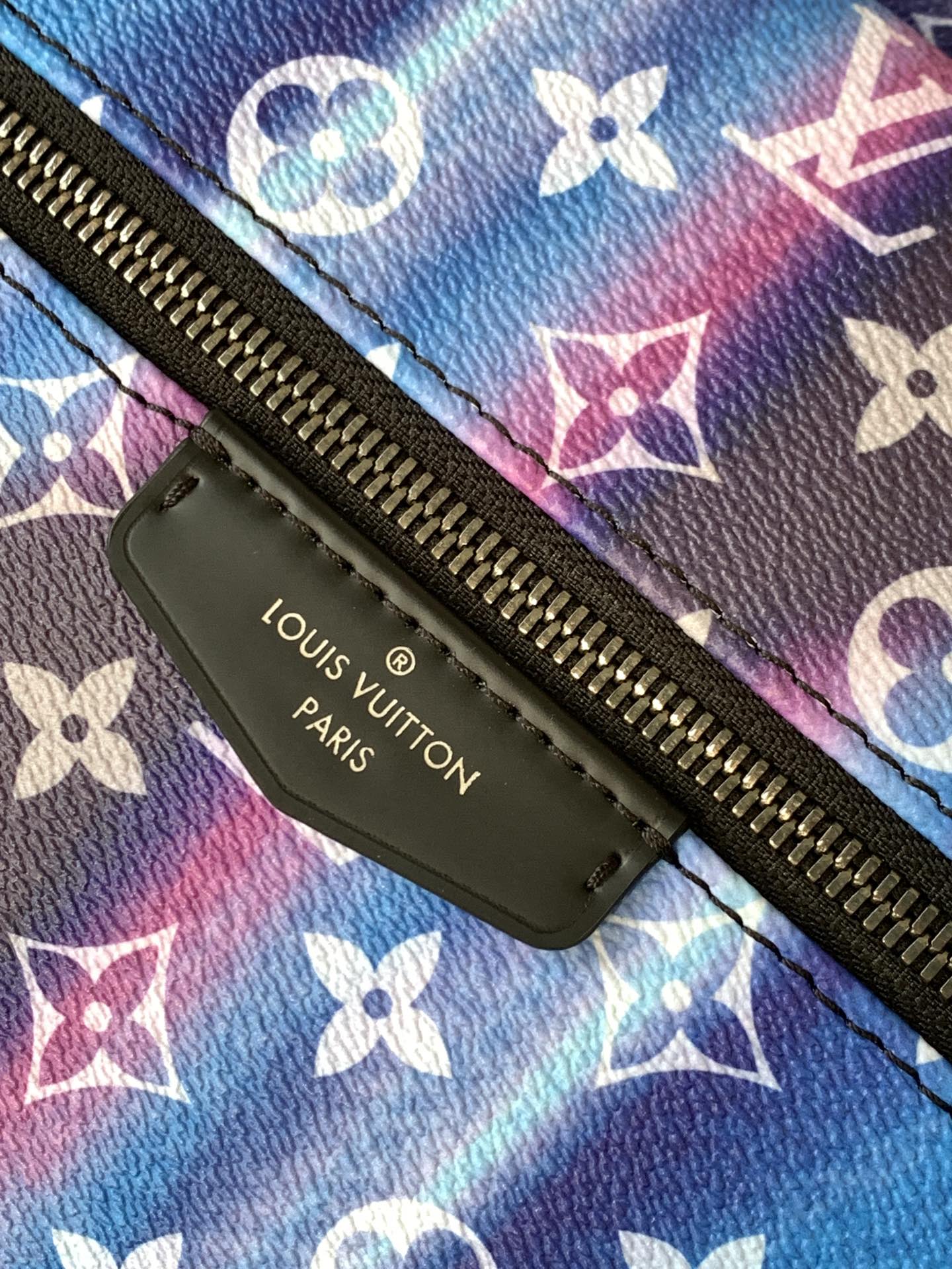 Louis Vuitton Discovery Backpack Monogram Sunset Canvas Blue By Virgil Abloh For Women 15.7in/40cm
