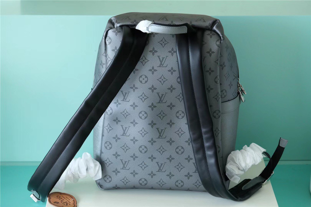 Louis Vuitton Discovery PM Backpack Monogram/Taiga Gunmetal Gray For Men, Men’s Bags, Men’s Backpack 15.7in/40cm