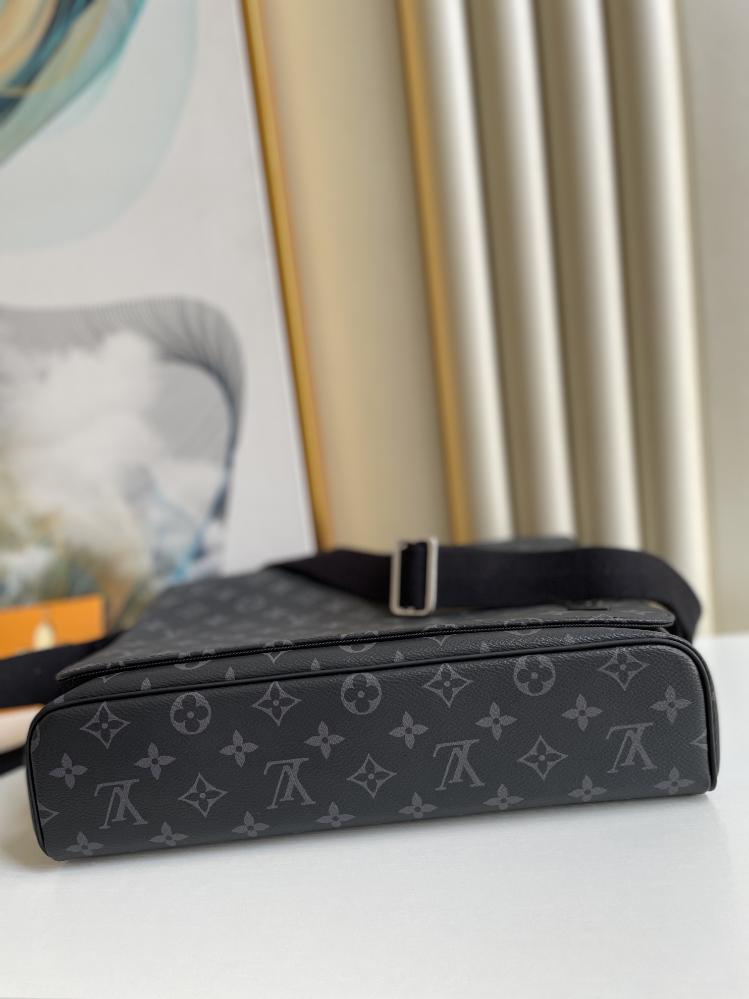 Louis Vuitton District MM Monogram Eclipse Canvas For Men, Men’s Bags, Shoulder And Crossbody Bags 12.2in/31cm