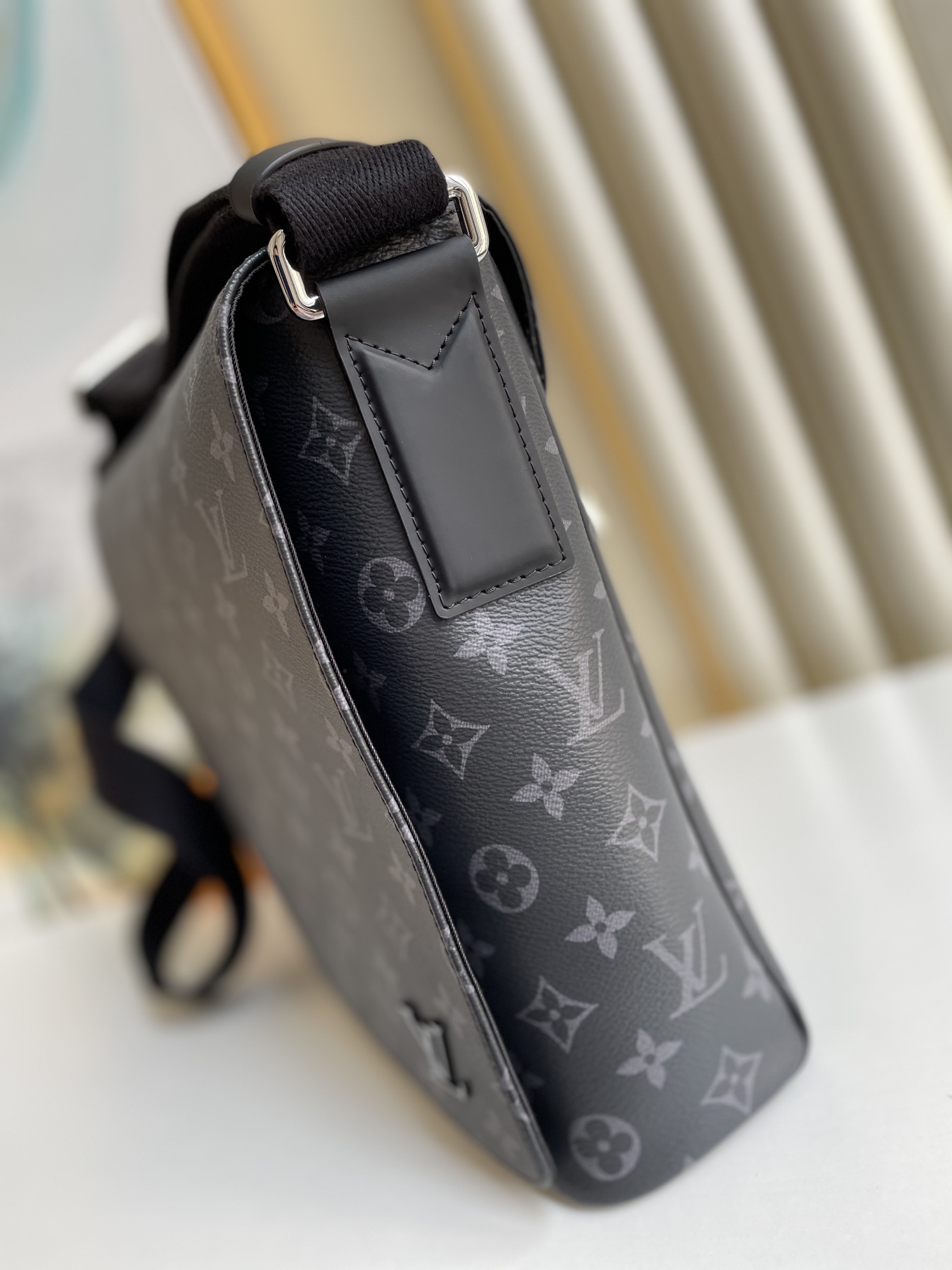 Louis Vuitton District MM Monogram Eclipse Canvas For Men, Men’s Bags, Shoulder And Crossbody Bags 12.2in/31cm