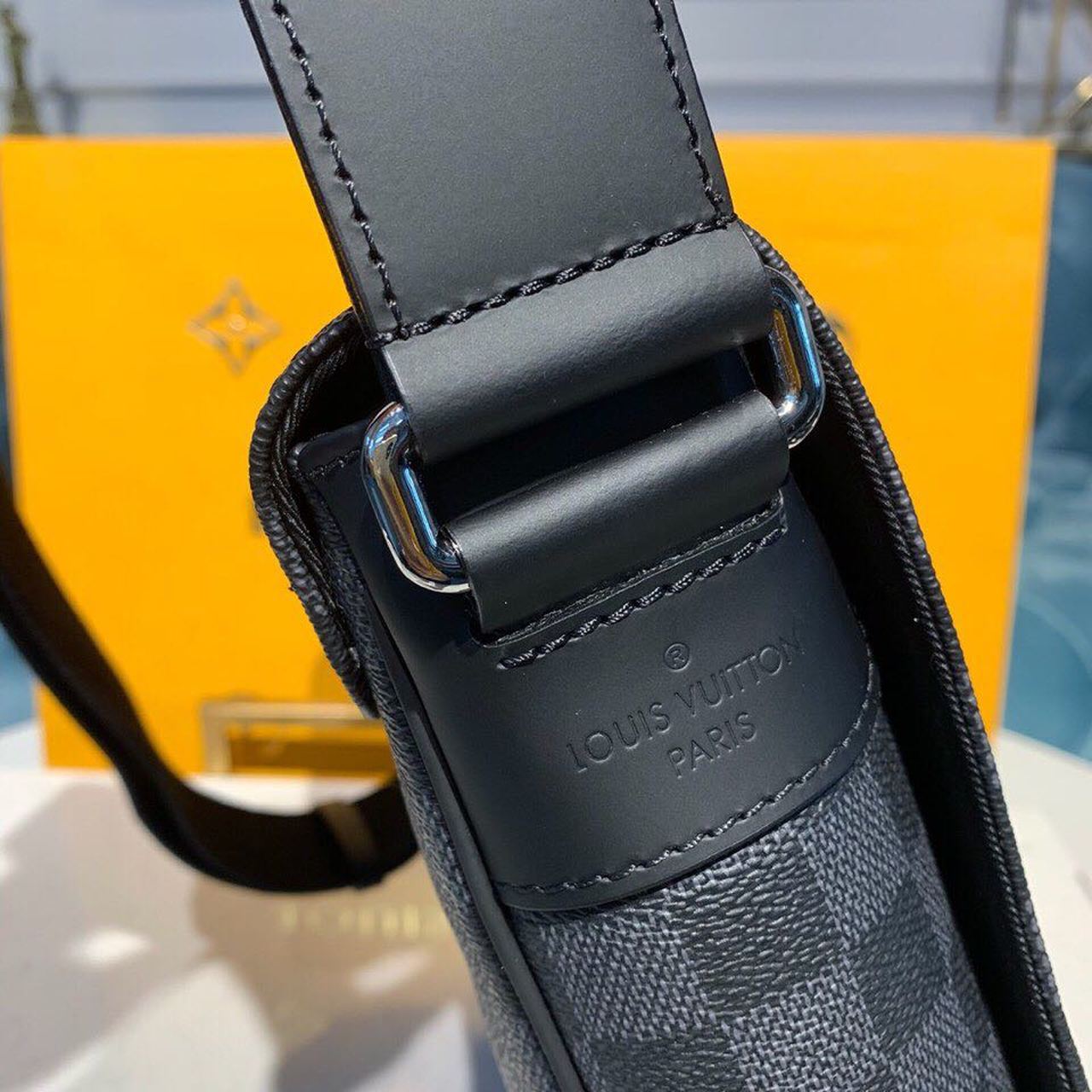Louis Vuitton District PM Damier Graphite Canvas For Men, Men’s Bags, Shoulder And Crossbody Bags 9.8in/25cm