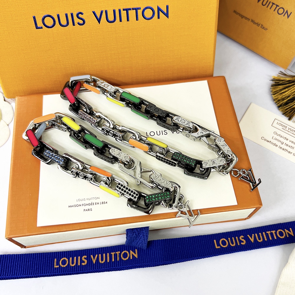 Louis Vuitton Donkey’s Paradise Chain Bracelet Multicolor For Women