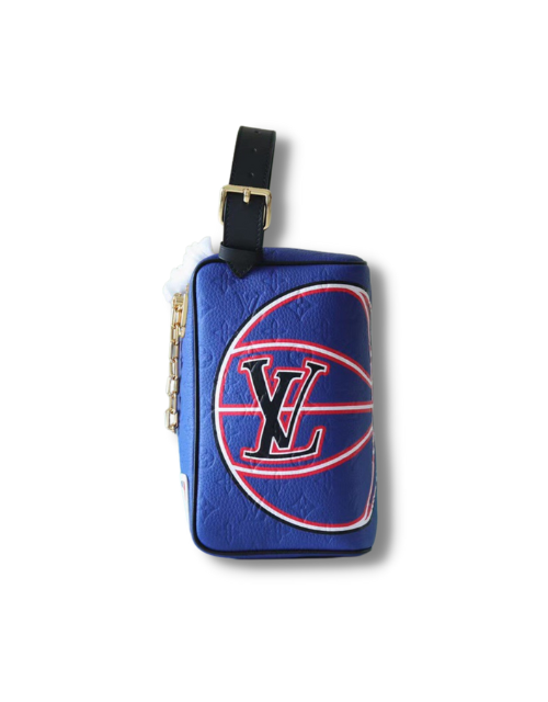 Louis Vuitton Dopp Kit Embossed Pattern Blue For Men 9.4in/24cm