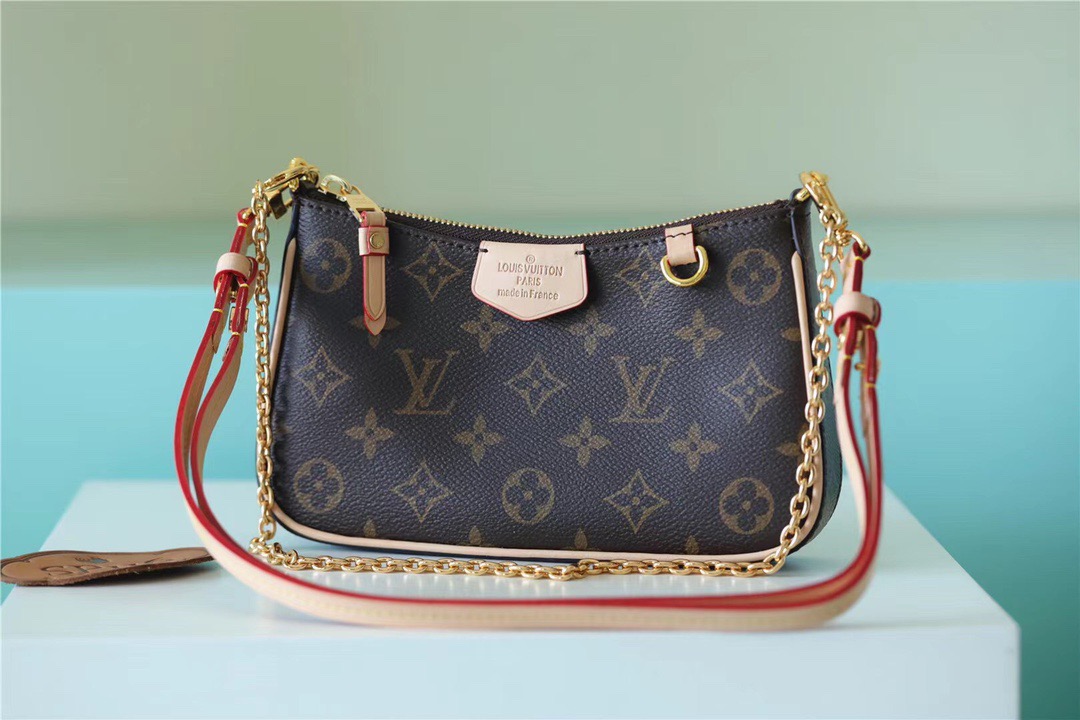 Louis Vuitton Easy Pouch On Strap Monogram Canvas For Women, Women’s Handbags, Shoulder And Crossbody Bags 19cm/7.5in LV