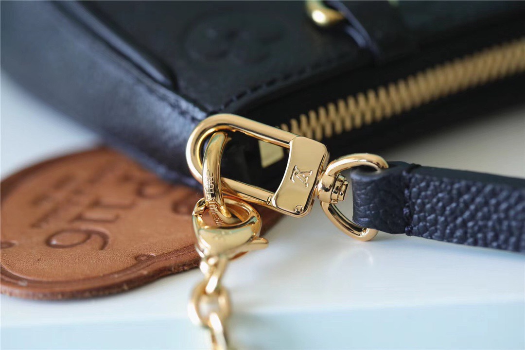 Louis Vuitton Easy Pouch On Strap Monogram Empreinte Black For Women, Women’s Handbags, Shoulder Bags And Crossbody Bags 7.5in/19cm