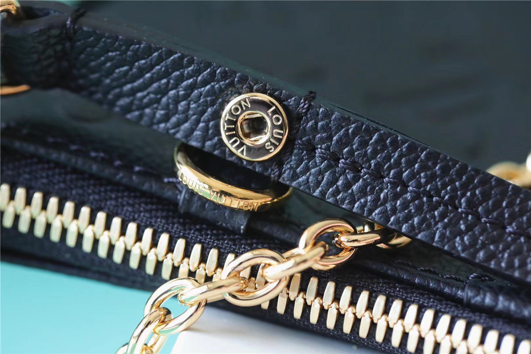 Louis Vuitton Easy Pouch On Strap Monogram Empreinte Black For Women, Women’s Handbags, Shoulder Bags And Crossbody Bags 7.5in/19cm