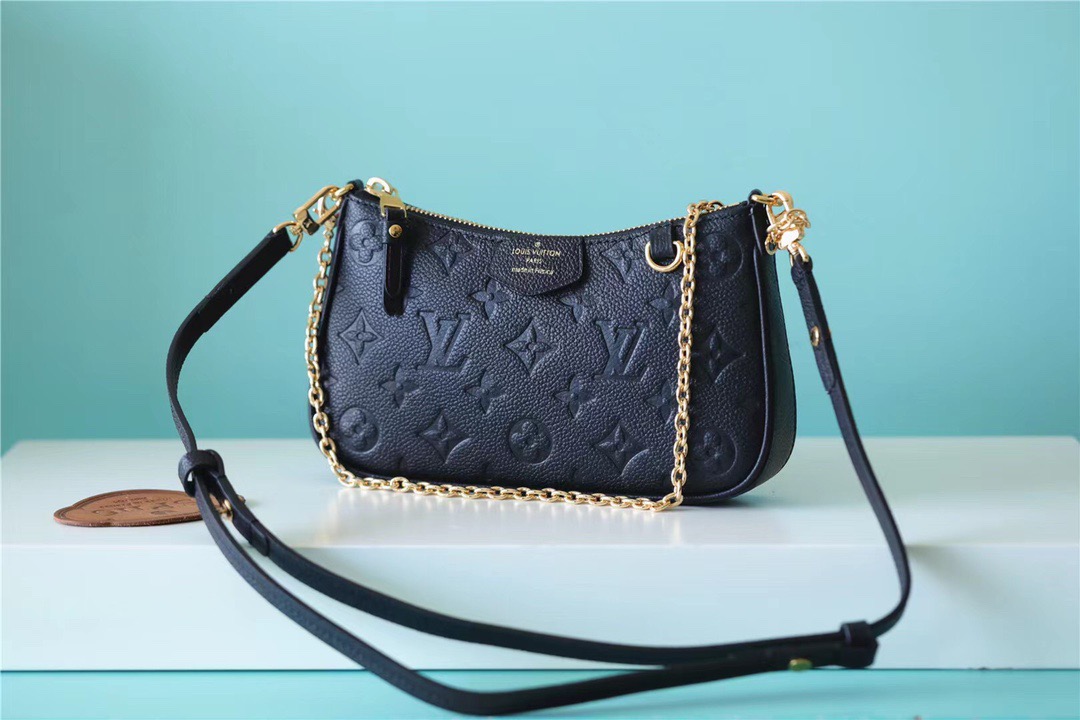 Louis Vuitton Easy Pouch On Strap Monogram Empreinte Black For Women, Women’s Handbags, Shoulder Bags And Crossbody Bags 7.5in/19cm