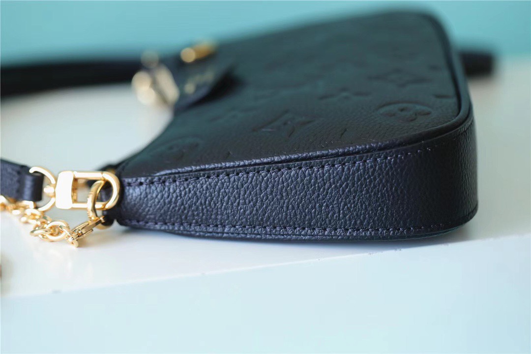 Louis Vuitton Easy Pouch On Strap Monogram Empreinte Black For Women, Women’s Handbags, Shoulder Bags And Crossbody Bags 7.5in/19cm