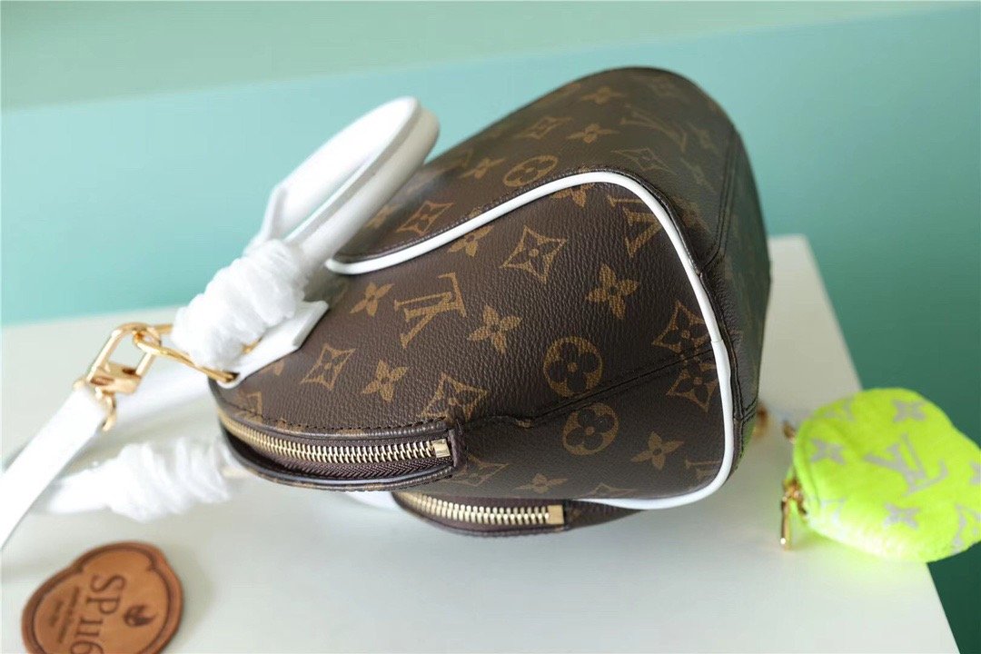 Louis Vuitton Ellipse BB Handbag Created By Nicolas Ghesquière From Classic Monogram Canvas For Women Brown 9.1in/23cm