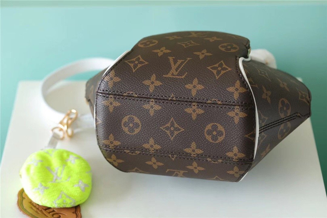 Louis Vuitton Ellipse BB Handbag Created By Nicolas Ghesquière From Classic Monogram Canvas For Women Brown 9.1in/23cm