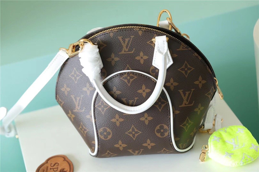 Louis Vuitton Ellipse BB Handbag Created By Nicolas Ghesquière From Classic Monogram Canvas For Women Brown 9.1in/23cm