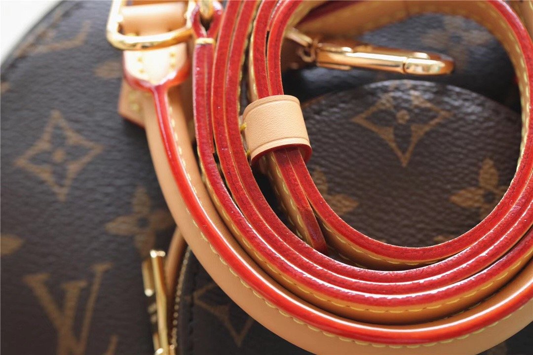 Louis Vuitton Ellipse BB Handbag Created By Nicolas Ghesquiere From Classic Monogram Canvas For Women Brown 23cm/8.9in LV