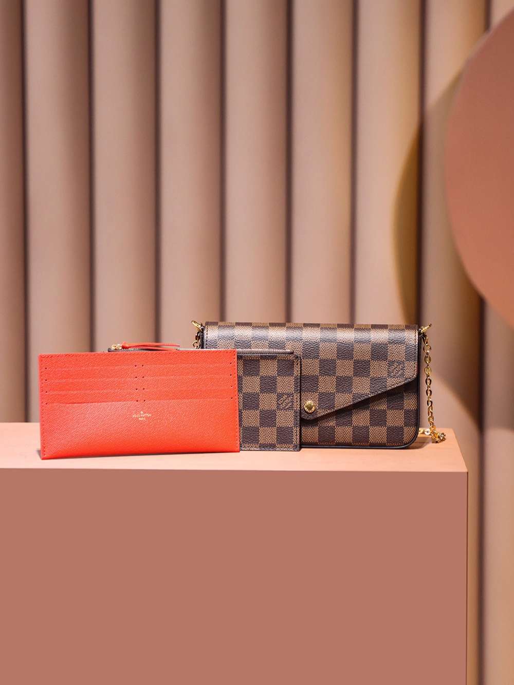 Louis Vuitton Felicie Pochette Brown For Women 21cm / 8.3in