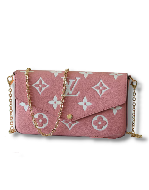 Louis Vuitton Felicie Pochette Monogram Empreinte Pink For Women 8.3in/21cm