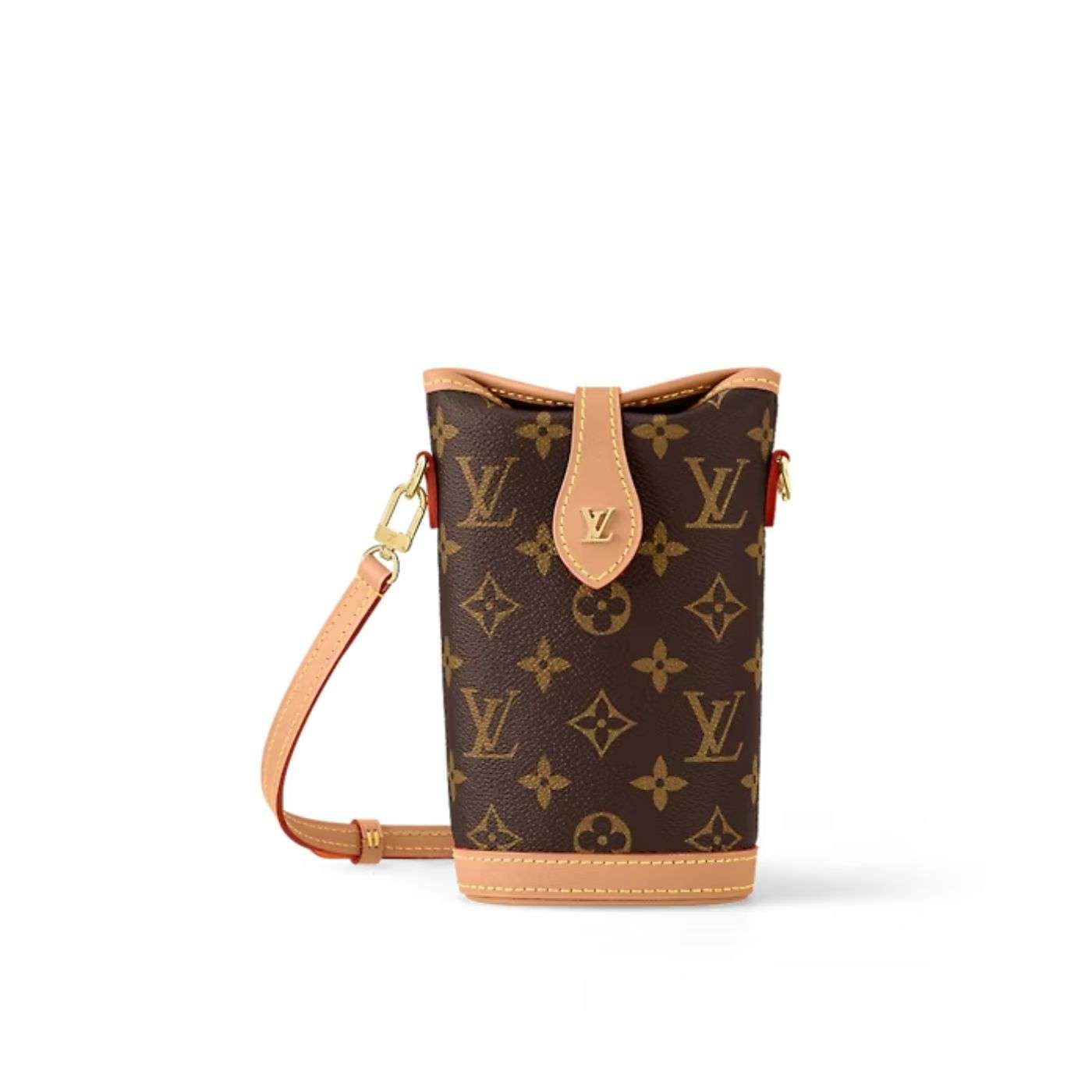 Louis Vuitton Fold Me Pouch Brown For Women 18cm / 7.1in