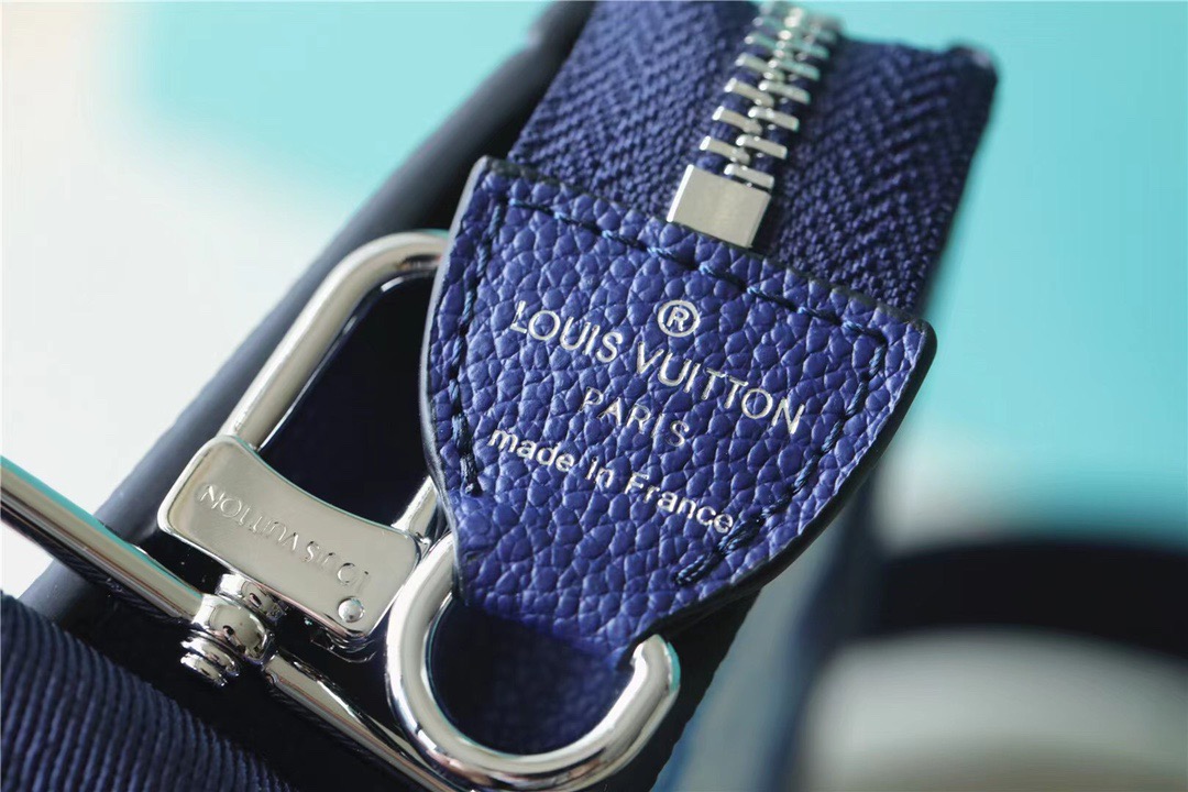 Louis Vuitton Gaston Wearable Wallet Monogram Blue For Men, Men’s Bags, Shoulder And Crossbody Bags 8.7in/22cm