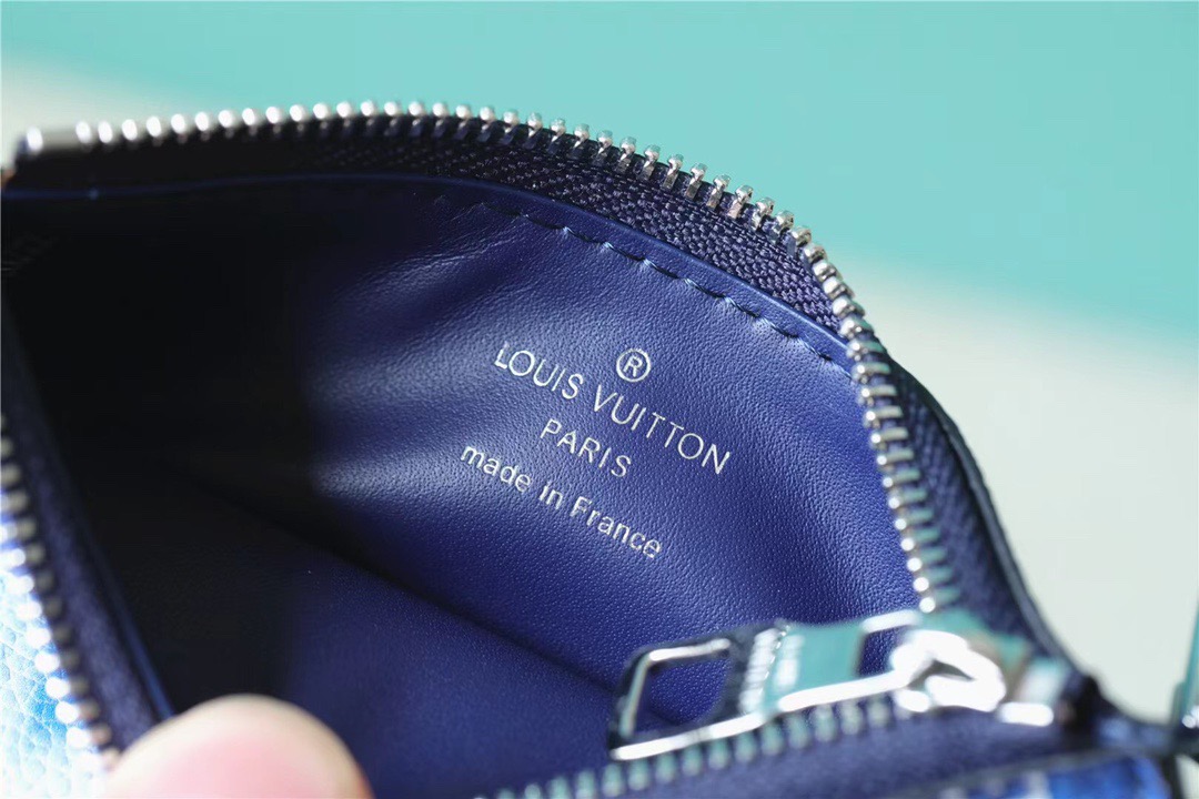 Louis Vuitton Gaston Wearable Wallet Monogram Blue For Men, Men’s Bags, Shoulder And Crossbody Bags 8.7in/22cm