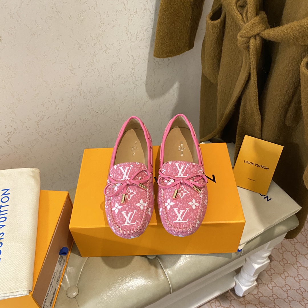 Louis Vuitton Gloria Flat Loafer Pink For Women