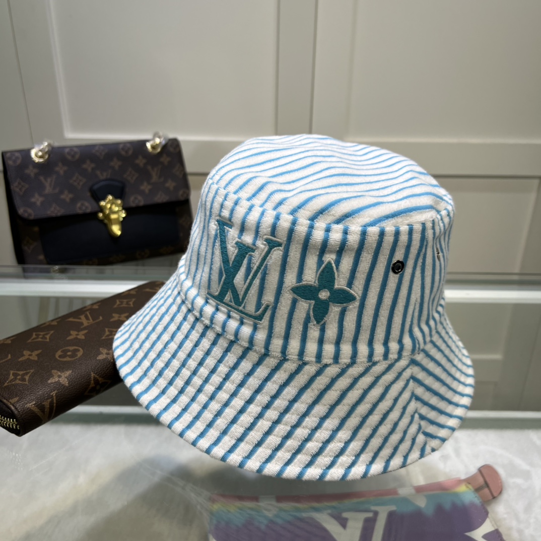 Louis Vuitton Graphical Bucket Hat White LV Cap