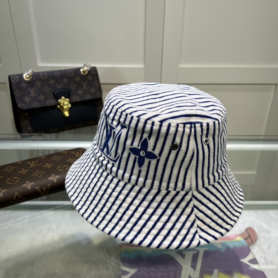 Louis Vuitton Graphical Bucket Hat White LV Cap M77622