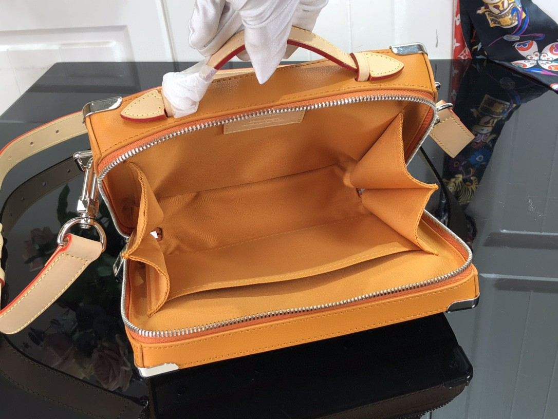 Louis Vuitton Handle Soft Trunk Brown For Women 8.5in/21.5cm