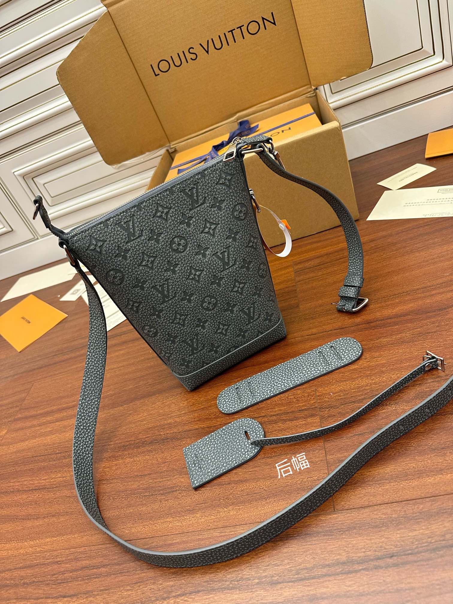 Louis Vuitton Hobo Cruiser PM Other Handbags Monogram Embossed Grey For Women 9.4in/24cm