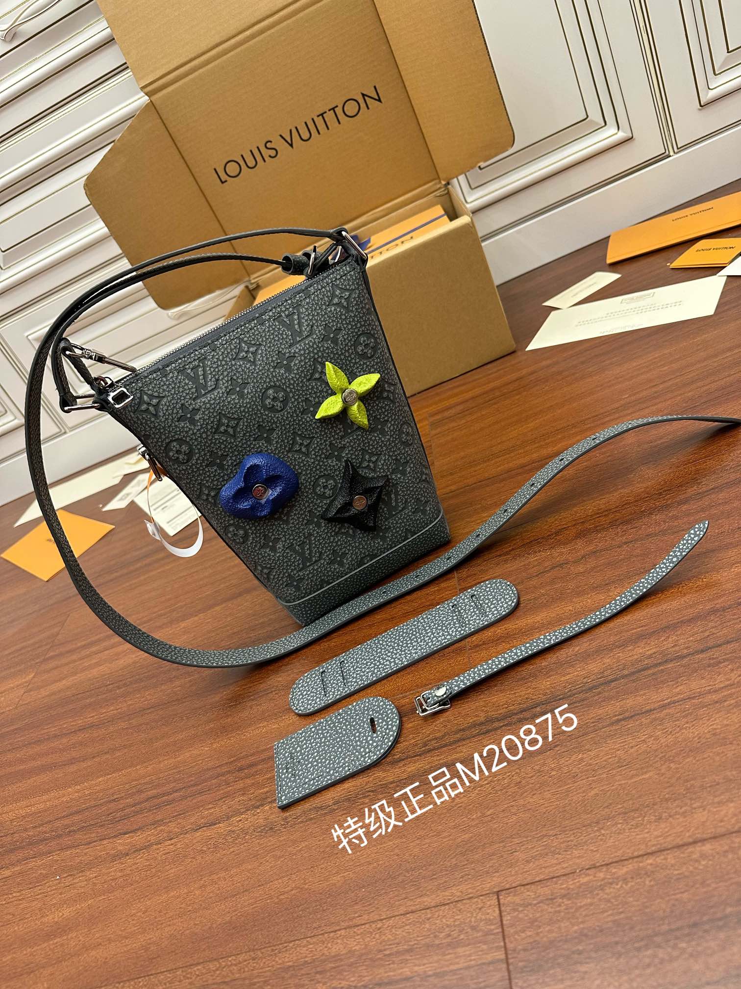 Louis Vuitton Hobo Cruiser PM Other Handbags Monogram Embossed Grey For Women 9.4in/24cm